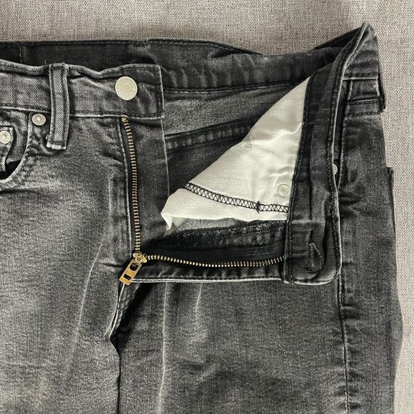 Levis Jeans Men Fit: 29x29.5 Black 514 Regular Fit Straight Leg Dark Wash - Picture 3 of 13